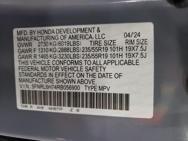 2024 HONDA ODYSSEY SP 5FNRL6H74RB056900