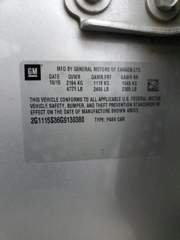 2016 CHEVROLET IMPALA LT - 2G1115S36G9130380