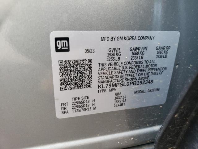 2023 CHEVROLET TRAILBLAZE - KL79MPSL0PB192348