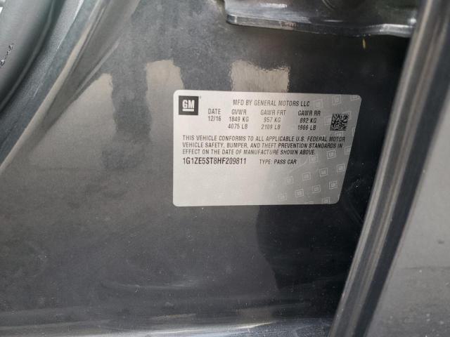 2017 CHEVROLET MALIBU LT - 1G1ZE5ST8HF209811