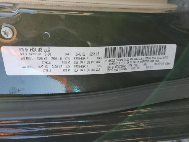 2019 DODGE GRAND CARA - 2C4RDGCG4KR511278