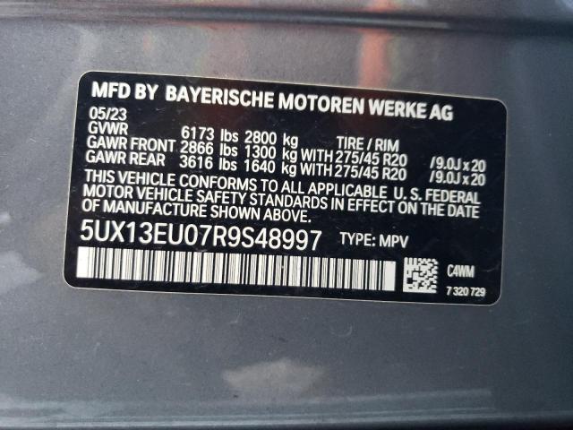 VIN 5UX13EU07R9S48997 2024 BMW X5, Sdrive 40I no.14