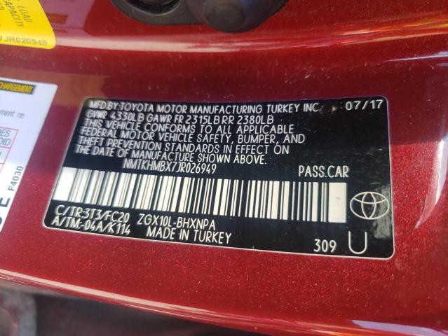 2018 TOYOTA C-HR XLE - NMTKHMBX7JR026949