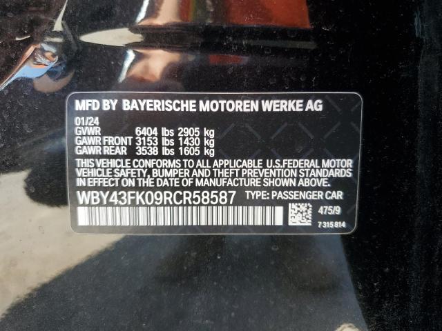 2024 BMW I5 M60 WBY43FK09RCR58587