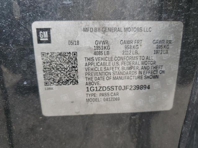 2018 CHEVROLET MALIBU LT - 1G1ZD5ST0JF239894
