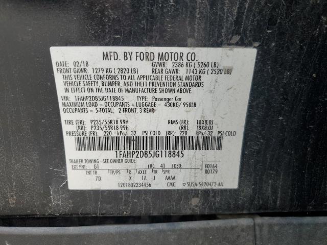 2018 FORD TAURUS SE - 1FAHP2D85JG118845