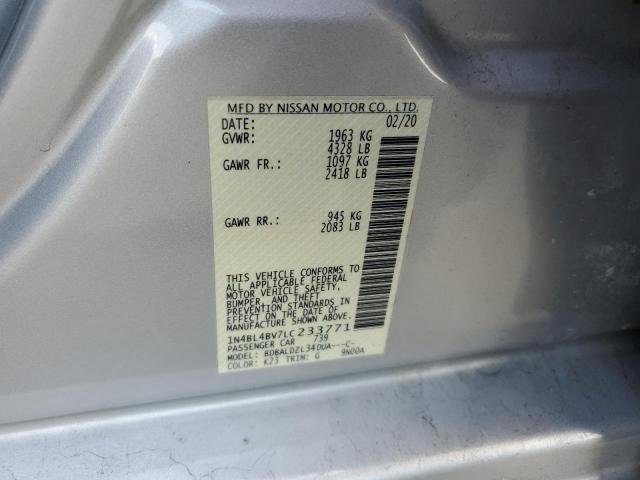 2020 NISSAN ALTIMA S - 1N4BL4BV7LC233771