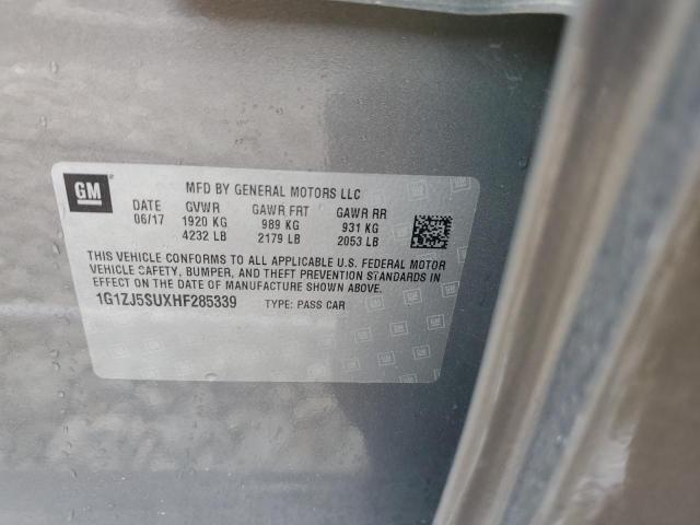 2017 CHEVROLET MALIBU HYB - 1G1ZJ5SUXHF285339