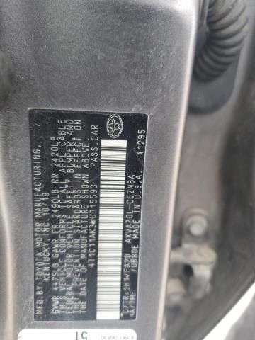 2020 TOYOTA CAMRY LE - 4T1C11AK3LU315593