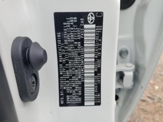 2021 TOYOTA COROLLA SE - 5YFS4MCE0MP083887