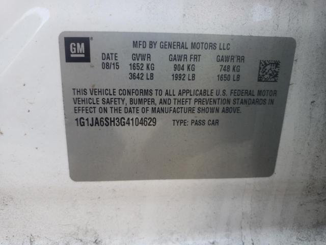 2016 CHEVROLET SONIC LS - 1G1JA6SH3G4104629