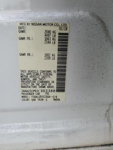 2018 NISSAN LEAF 1N4AZ1CP0JC303388