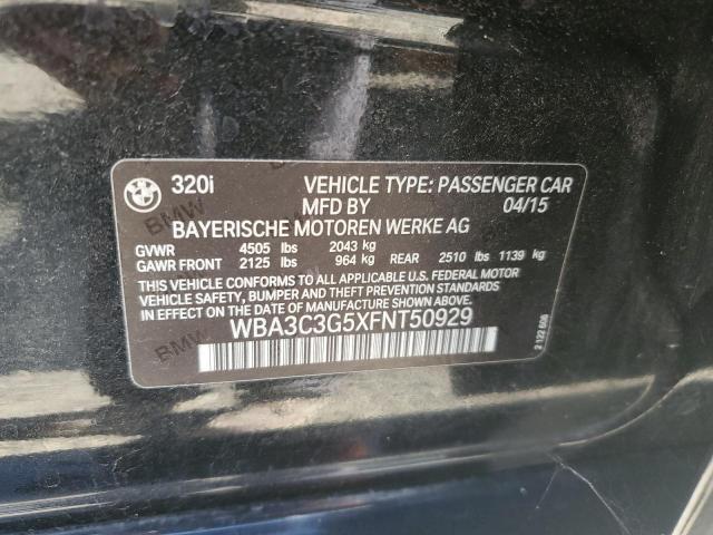 2015 BMW 320 I XDRI - WBA3C3G5XFNT50929