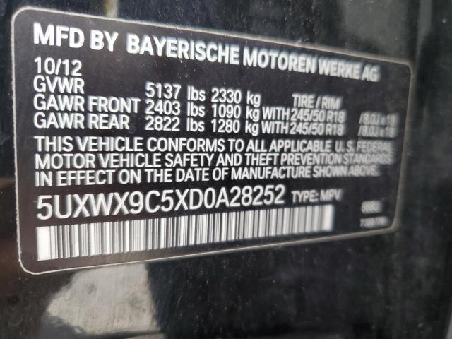 VIN 5UXWX9C5XD0A28252 2013 BMW X3, Xdrive28I no.13