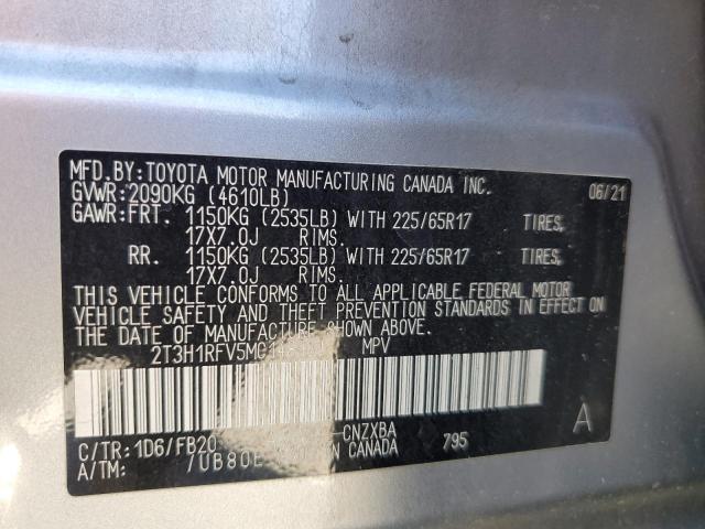 2021 TOYOTA RAV4 LE - 2T3H1RFV5MC148901