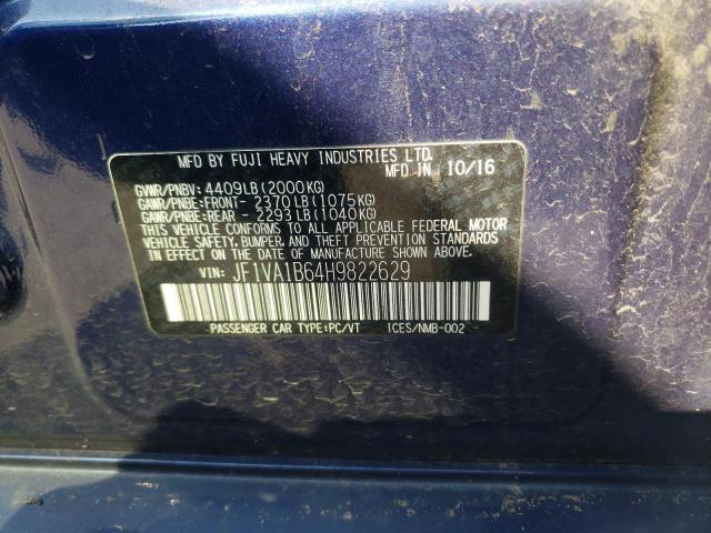 2017 SUBARU WRX - JF1VA1B64H9822629
