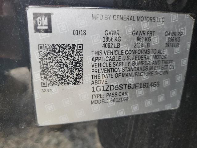 2018 CHEVROLET MALIBU LT - 1G1ZD5ST6JF181466