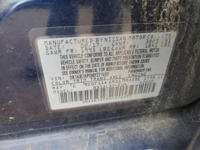 2017 NISSAN SENTRA S - 3N1AB7AP0HY271499