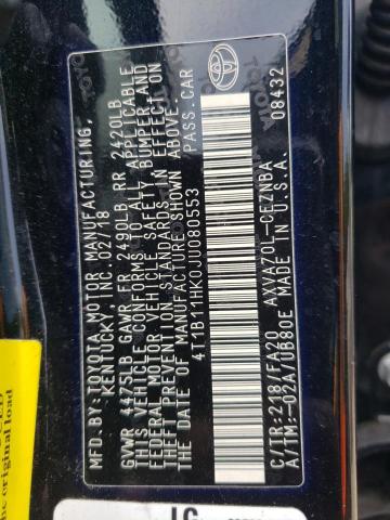 2018 TOYOTA CAMRY L - 4T1B11HK0JU080553