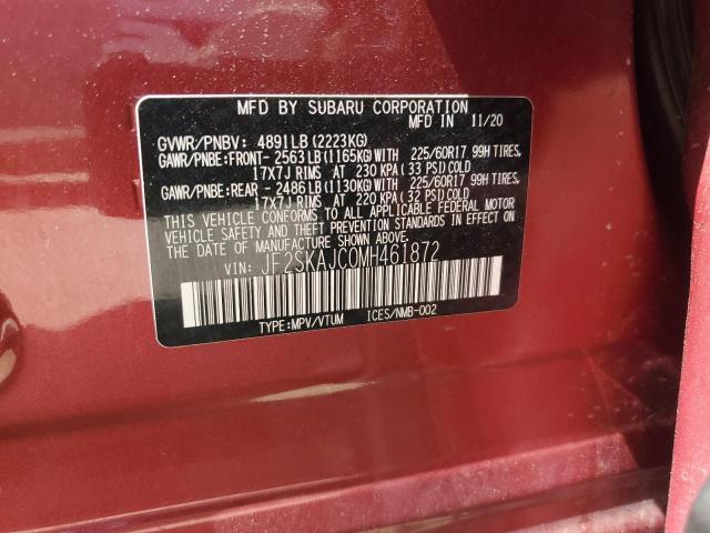2021 SUBARU FORESTER P - JF2SKAJC0MH461872