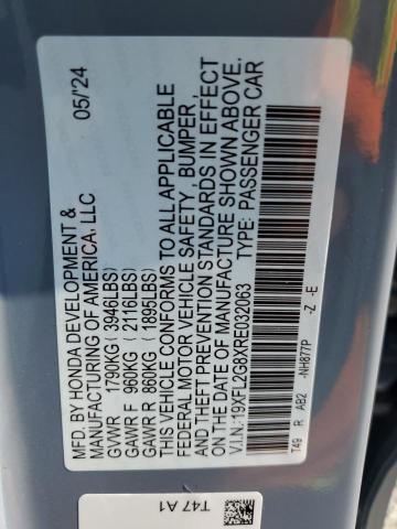 2024 HONDA CIVIC SPOR - 19XFL2G8XRE032063