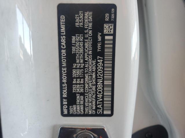 2022 ROLLS-ROYCE CULLINAN SLATV4C08NU209947