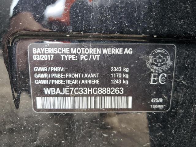 2017 BMW 540 XI - WBAJE7C33HG888263