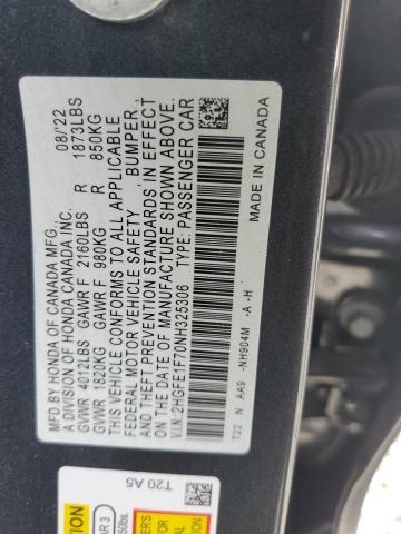 2022 HONDA CIVIC EX - 2HGFE1F70NH325306