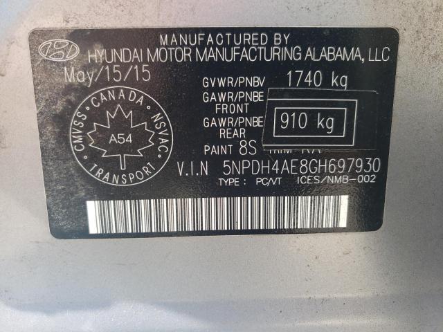 2016 HYUNDAI ELANTRA SE - 5NPDH4AE8GH697930