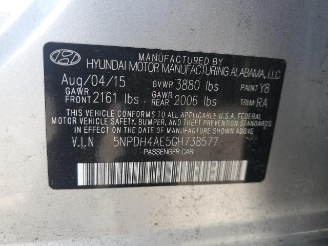 2016 HYUNDAI ELANTRA SE - 5NPDH4AE5GH738577