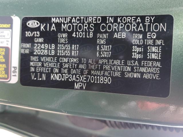 VIN KNDJP3A5XE7011890 2014 KIA Soul, + no.13