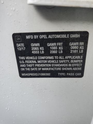 2018 BUICK REGAL ESSE W04GP6SX2J1086392