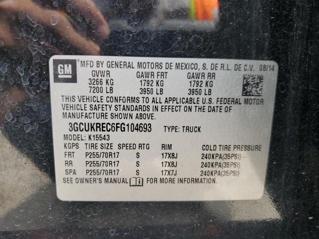 2015 CHEVROLET SILVERADO - 3GCUKREC6FG104693