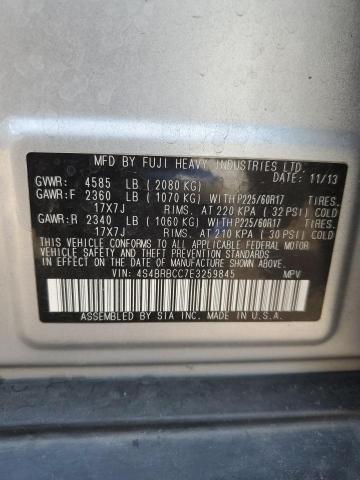 2014 SUBARU OUTBACK 2. 4S4BRBCC7E3259845  69476064