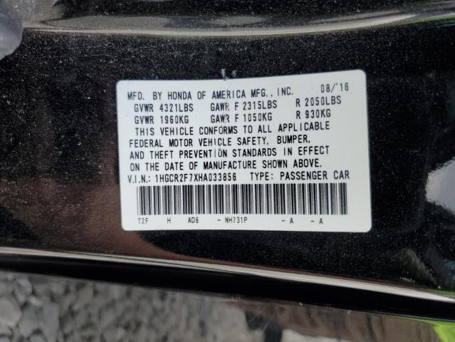2017 HONDA ACCORD EX - 1HGCR2F7XHA033856