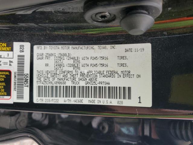2020 TOYOTA TACOMA DOU - 5TFAZ5CN9LX090680