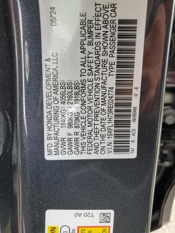 2024 HONDA CIVIC EXL - 19XFL1H73RE024774