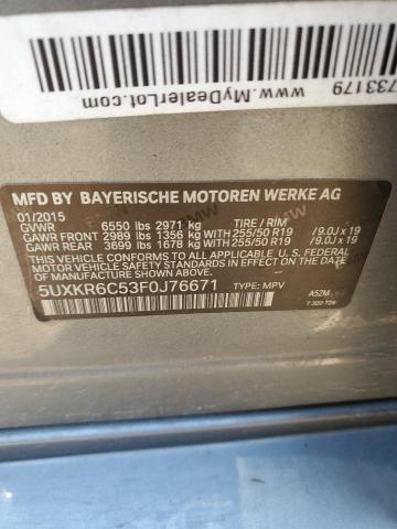 VIN 5UXKR6C53F0J76671 2015 BMW X5, Xdrive50I no.13