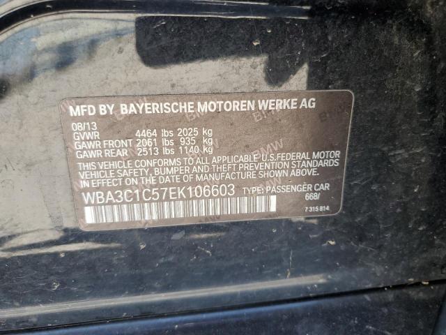 VIN WBA3C1C57EK106603 2014 BMW 3 Series, 328 I Sulev no.12