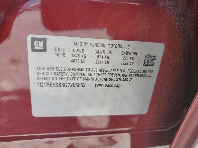 2016 CHEVROLET CRUZE LIMI 1G1PE5SB3G7205852