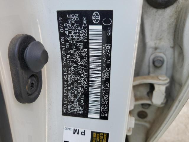 2020 TOYOTA COROLLA SE - JTDS4RCE1LJ034794