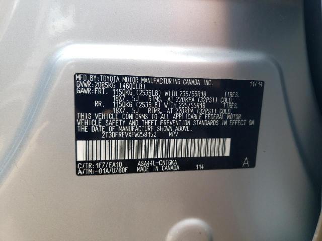 2015 TOYOTA RAV4 LIMIT - 2T3DFREVXFW258152