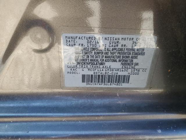 2016 NISSAN VERSA S - 3N1CN7AP3GL874801