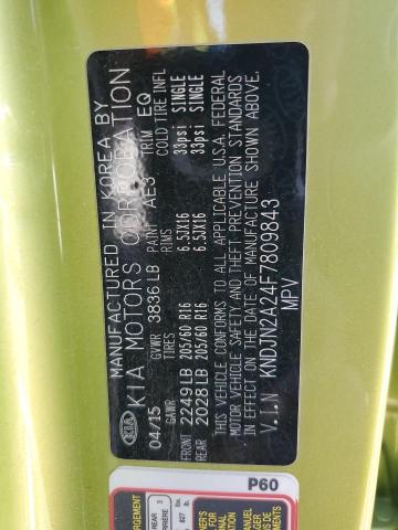 VIN KNDJN2A24F7809843 2015 KIA Soul no.12