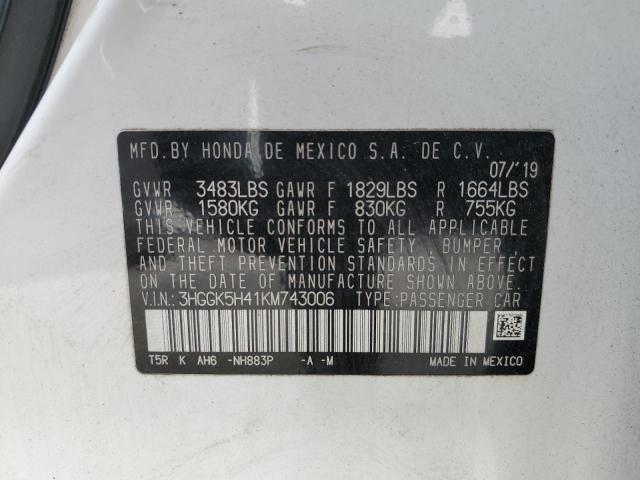 2019 HONDA FIT LX - 3HGGK5H41KM743006