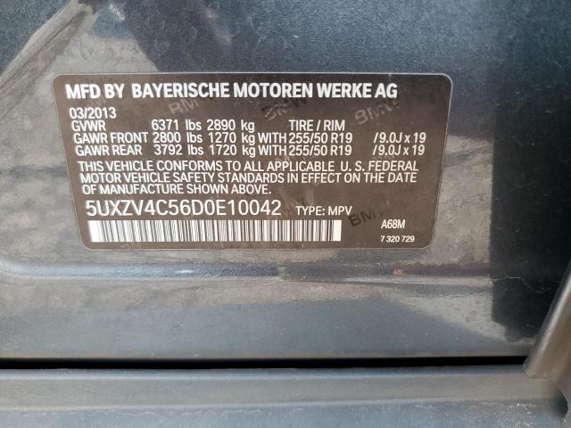 VIN 5UXZV4C56D0E10042 2013 BMW X5, Xdrive35I no.13