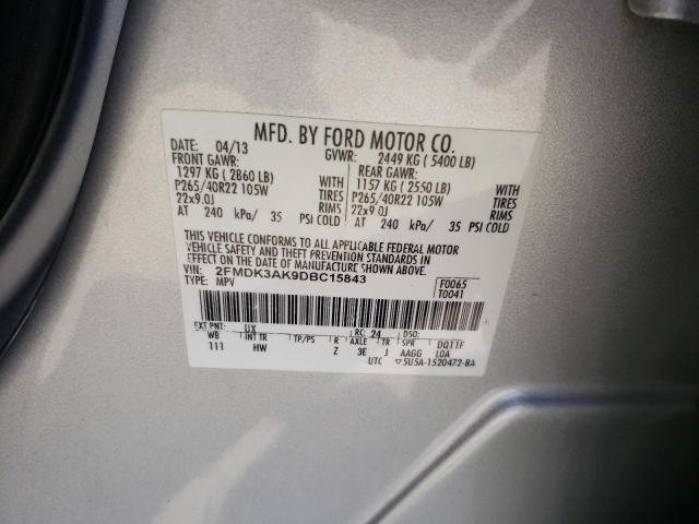 VIN 2FMDK3AK9DBC15843 2013 FORD EDGE no.12