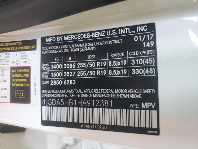 2017 MERCEDES-BENZ GLE 350 4M - 4JGDA5HB1HA912381
