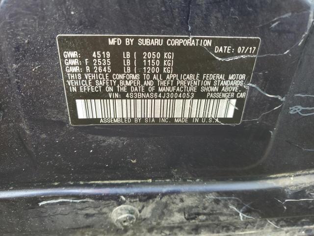 2018 SUBARU LEGACY SPO 4S3BNAS64J3004053