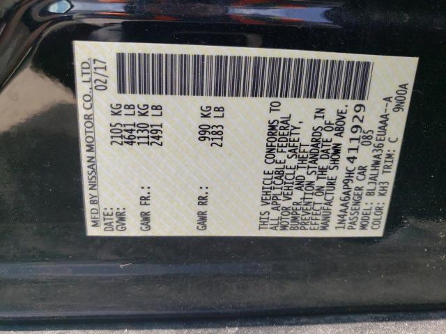2017 NISSAN MAXIMA 3.5 - 1N4AA6AP9HC411929